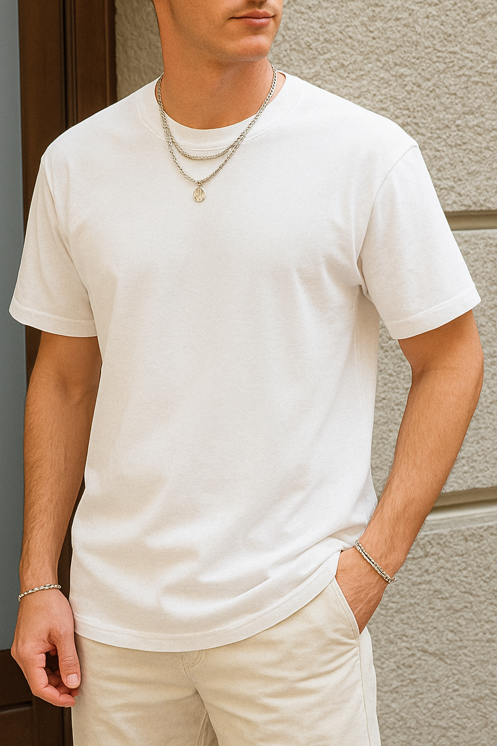 White oversized T-shirt